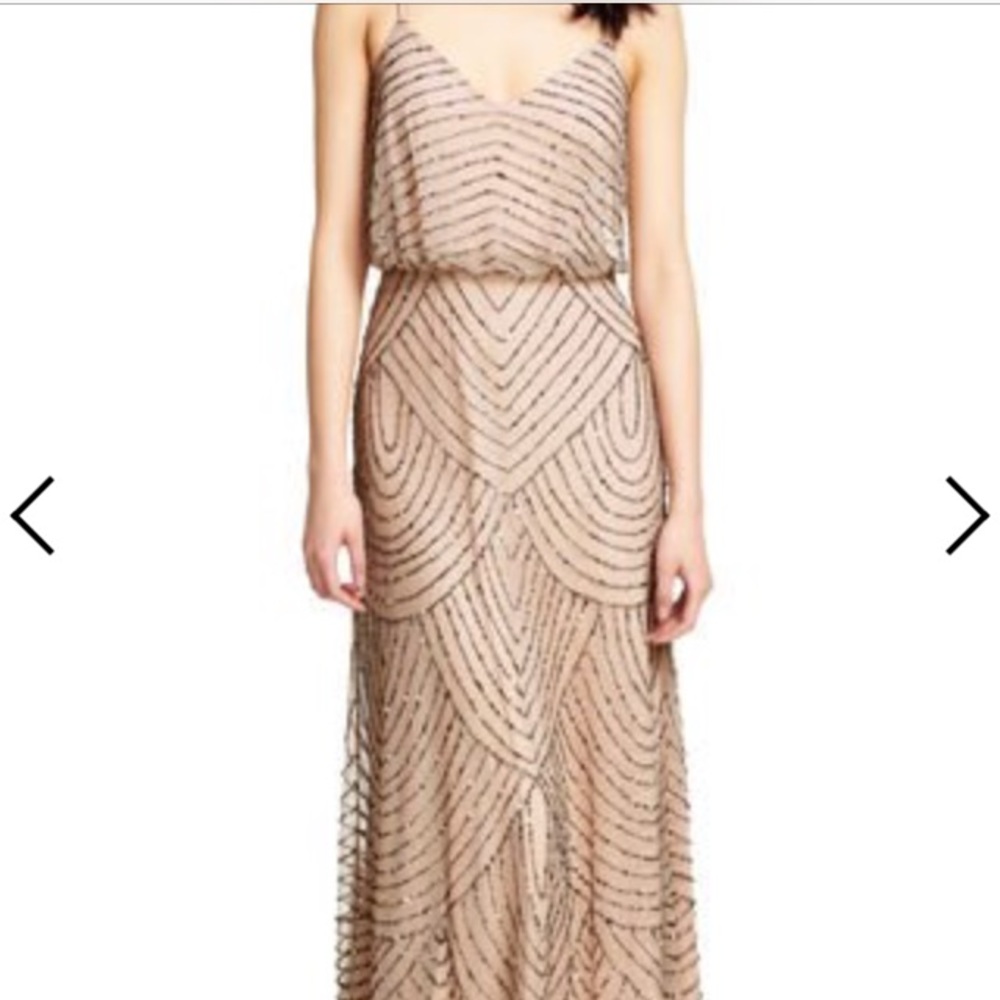 Beautiful Beaded Adrianna Papell Gown